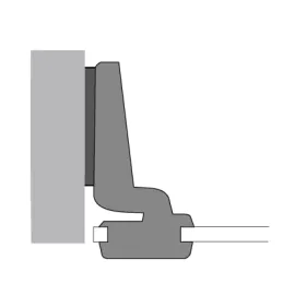 Charnière encastrée sur verre INTERMAT 9904 – 95°