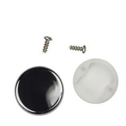 Cache décoratif rond pour verre INTERMAT 9904 - 95° / Chrome brillant