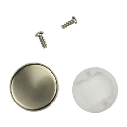 Cache décoratif rond pour verre INTERMAT 9904 - 95° / Nickel mat