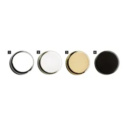 Cache décoratif rond pour verre INTERMAT 9904 – 95° / Doré brillant