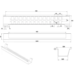 Porte-câbles sous bureau OLYMP / Blanc mat