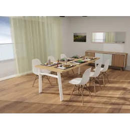 Structure de table BENETTI – set / Blanc mat satiné