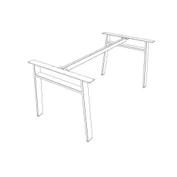 Structure de table BENETTI – set / Blanc mat satiné