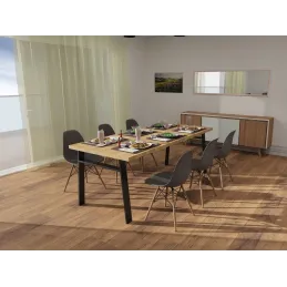 Structure de table BENETTI – ensemble / Noir mat
