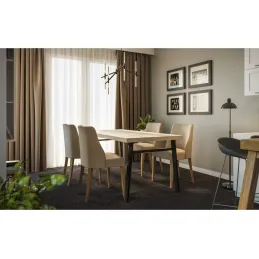Structure de table BENETTI – ensemble / Noir mat