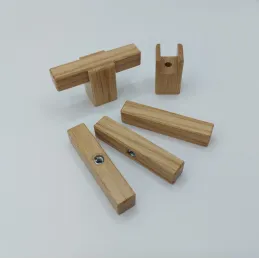 Poignée bouton en bois LEO / Chêne naturel