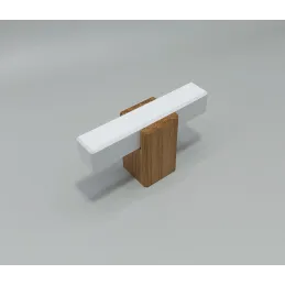 Bouton de meuble en bois LEO / Blanc – chêne naturel