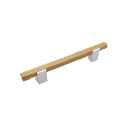 Poignée en bois LEO / Blanc – hêtre naturel