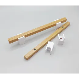 Poignée en bois LEO / Blanc – hêtre naturel