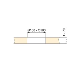Prise électrique escamotable VERTIKAL SCHUKO 3x 230V + 2x USB / Noir mat