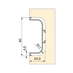 Profilé de prise pour porte VION – C / Aluminium