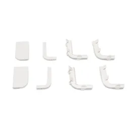 Set d’embouts en PVC pour profilés VION - L / Blanc mat