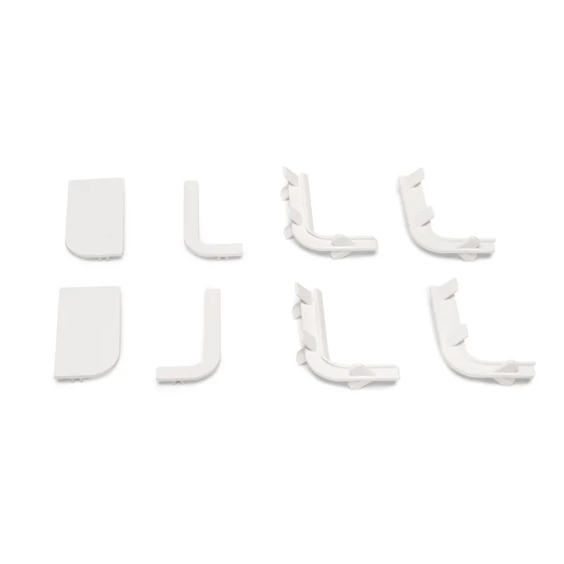 Set d’embouts en PVC pour profilés VION - L / Blanc mat