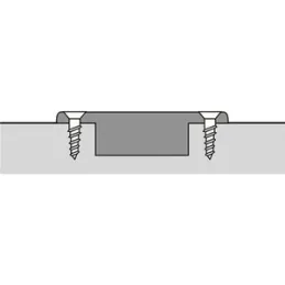 Charnière 90° pour angle mort avec amortissement X91 / Nickel