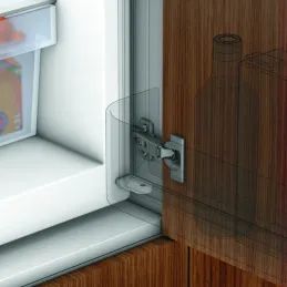 Charnière pour réfrigérateurs encastrables 95° CLIP