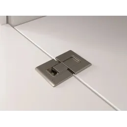 Charnière pour porte basculante inférieure KIMANA SKIN / Nickel