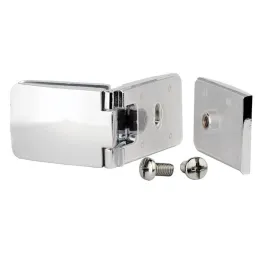 Charnière pour porte en verre SEE-ME / Chrome brillant