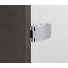 Charnière pour porte en verre SEE-ME / Chrome brillant