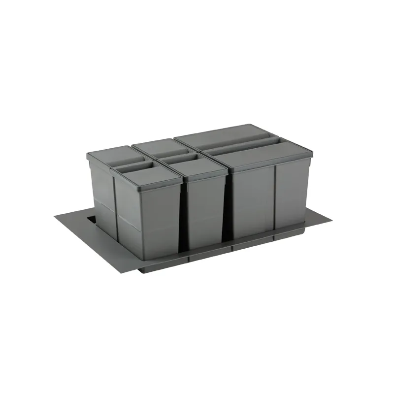 Poubelle coulissante SISTEMA 9XL 800 mm / Grise