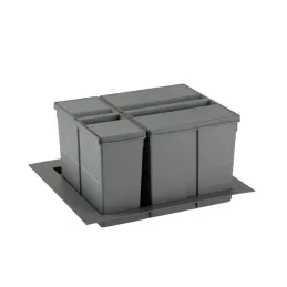 Poubelle à intégrer dans un tiroir SISTEMA 9XL 600 mm / Gris