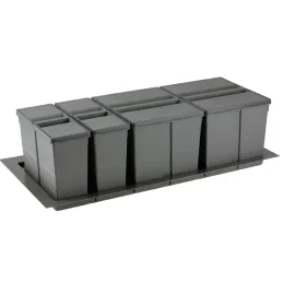 Poubelle de tiroir SISTEMA 9XL 1000 mm / Gris