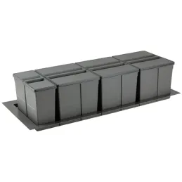 Poubelle coulissante SISTEMA 9XL 1200 mm / Gris