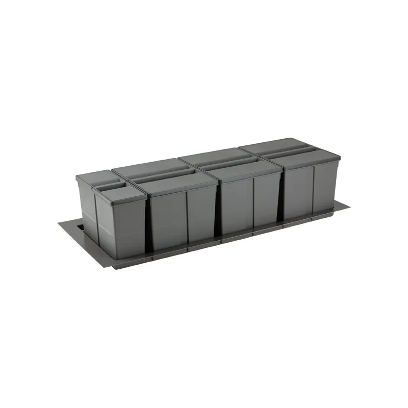 Poubelle coulissante SISTEMA 9XL 1200 mm / Gris