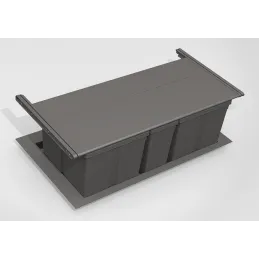 Cache intégré pour poubelles SISTEMA 9XL / Gris