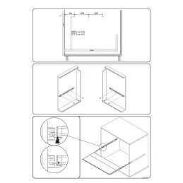 Cache intégré pour poubelles SISTEMA 9XL / Gris