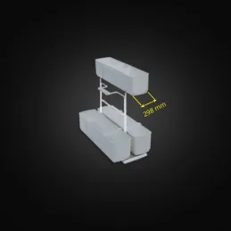 Panier à sortie totale Cleaning agent K-Line / Anthracite