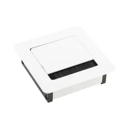Passe-câbles LUXURY sans amortissement 100 mm / Blanc mat