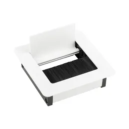 Passe-câbles LUXURY sans amortissement 100 mm / Blanc mat