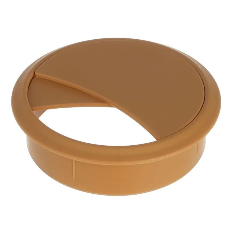 Passe-câbles en PVC 70 mm / hêtre