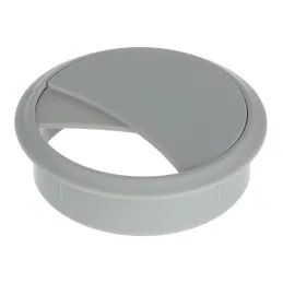 Passe-câbles en PVC 70 mm / Gris clair