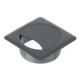 Passe-câbles QUADRO PVC / Argent 
