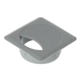 Passe-câbles QUADRO PVC / Gris clair