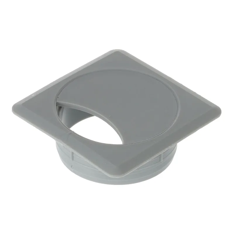 Passe-câbles QUADRO PVC / Gris clair