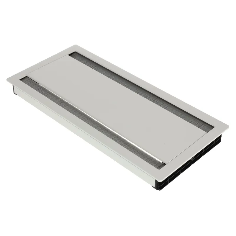 Passe-câbles ASA DUAL 316 x 148 / Blanc mat