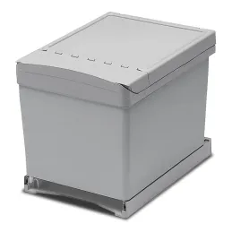Poubelle coulissante LINEA 450 mm – 2 × 16 L / Grise