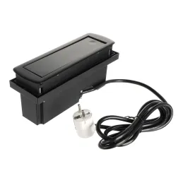 Prise électrique escamotable CIZO 2x230 + 2xUSB - FRENCH / Noire