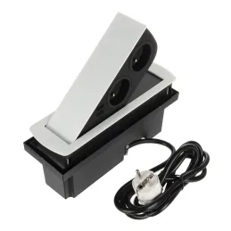 Prise électrique escamotable CIZO 2x230 + 2xUSB – FRENCH / Blanc mat