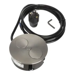 Prise électrique Twist 2x 230V SCHUKO / Inox
