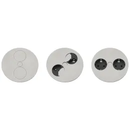 Prise électrique Twist 2x 230V SCHUKO / Inox