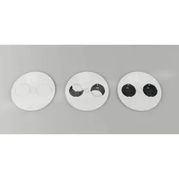 Prise électrique Twist 2x 230 V SCHUKO / Blanc mat