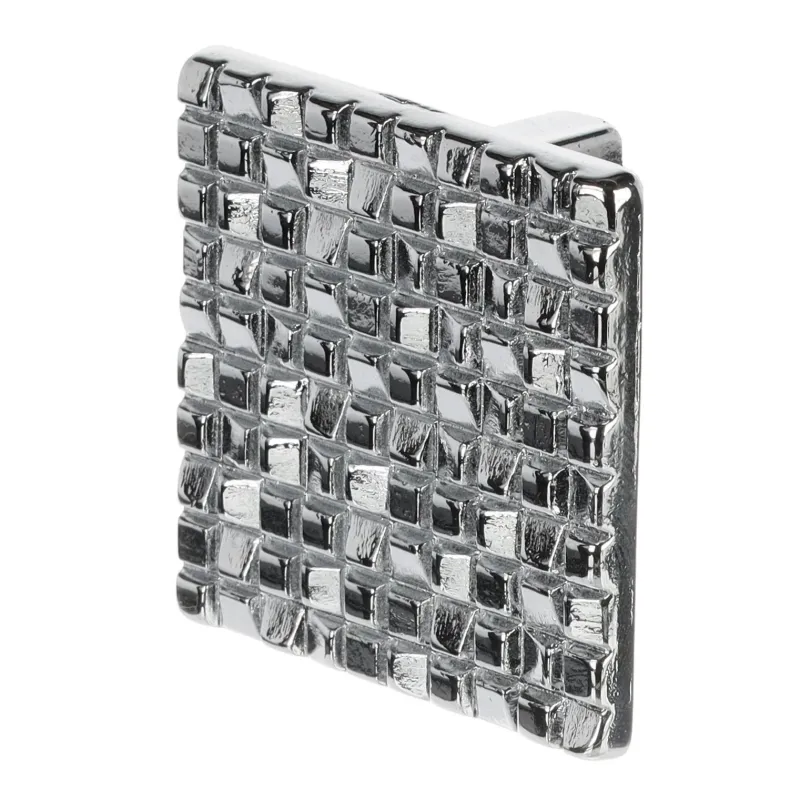Bouton de meuble GOVANNI SQUARE / Chrome brillant