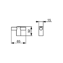 Bouton de meuble MARITA / Noir - doré
