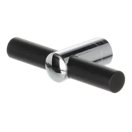 Bouton de meuble MARITA / Noir – chrome brillant