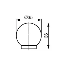 Bouton WOOD / Pin verni