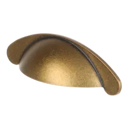 Poignée coquille SHELL / Laiton patiné
