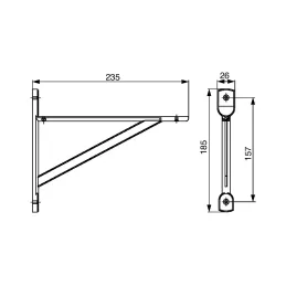 Support d’étagère ZAIRA / Chrome mat bendlanguage?